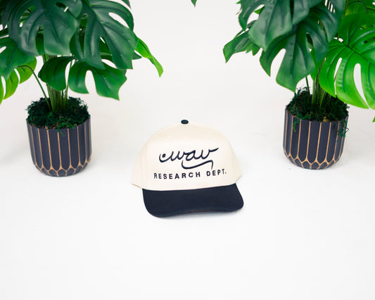 "Wav Research Dept" 5 Panel Mid Profile Baseball Cap