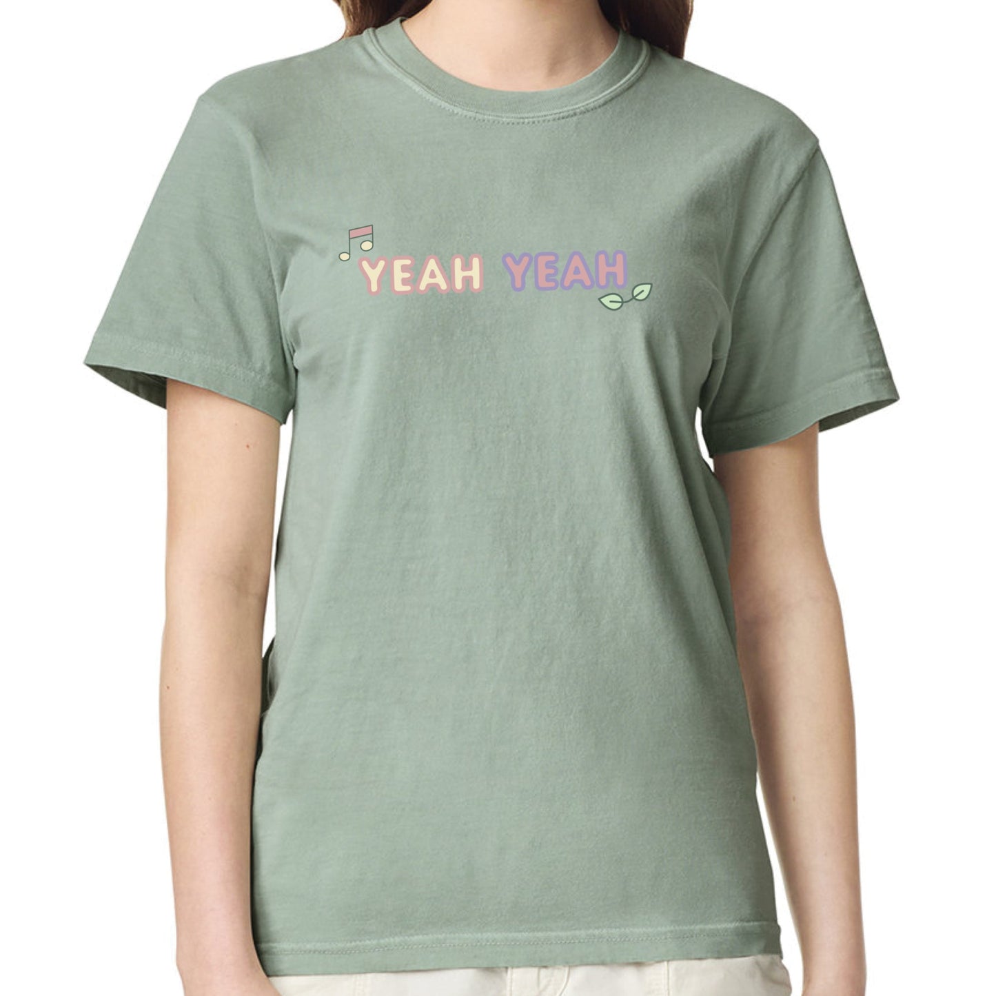 Pastel Haze Green Tee