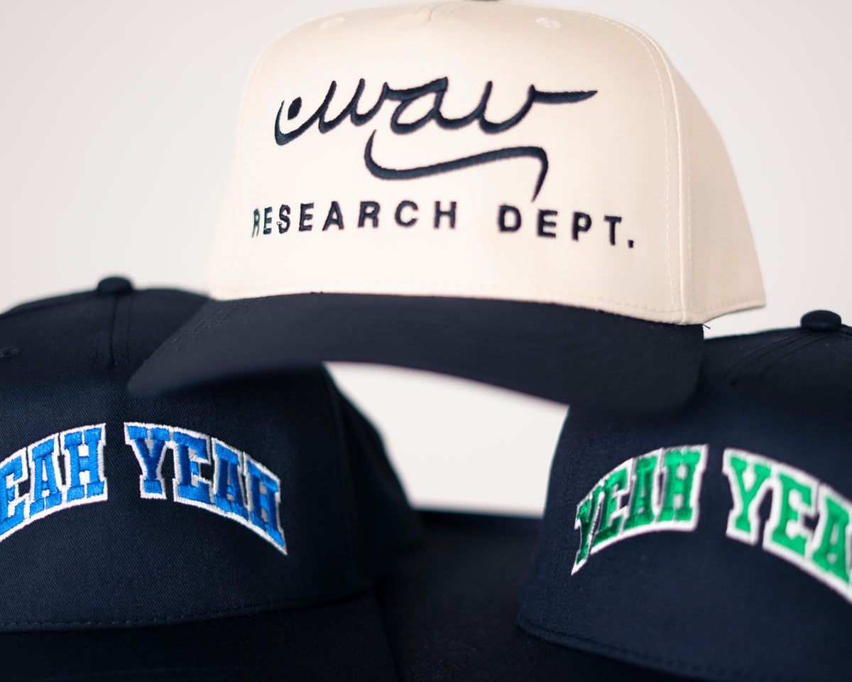 "Wav Research Dept" 5 Panel Mid Profile Baseball Cap